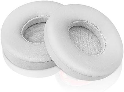 Link Dream Replacement Ear Pads for Beats Solo 2 Solo 3 - Replacement Ear Cushions Memory Foam Earpads Cushion Cover for Solo 2 & Solo 3 Wireless Headphone (White)