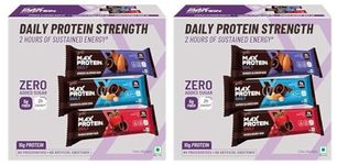 RiteBite Max Protein Daily Assorted 10G Protein Bars (Pack Of 12, 600 Gram)