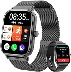 Smart Watch for Women Men, Smartwatch for Android Phones iPhone Compatible, 1.85" Smart Watches for Women Men, 110+ Sport Modes Smartwatch (2 Strap)