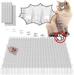 ohlela 16 Pack Upgraded Scat Mat For Cats - 16 x 13 Inch Cat Spike Mat with 1 Inch Spike is an Useful Cat Repellent Indoor & Outdoor Mat to Deter Cats & Dogs. Cat Deterrent Indoor 23sqft Area Coverage