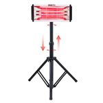 MFUZOP Infrared Paint Curing Lamp 2000W Shortwave Infrared Paint Dryer with 0-90 Timer & Telescopic Bracket & Handheld Handle for Car Body Repair Paint Curing Systems & Body Repair Tool