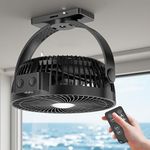 Magnetic Cruise Approved Fan with Night Light, 12000mAH Battery Operated Fan with Dual-Magnet, Strap, Lighting, Portable Fan for Cruise Ship Cabin, Sleeping, Camping, Travel & Cruise Essentials 2026