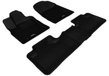 3D MAXpider Complete Set Custom Fit All-Weather Floor Mat for Select Grand Cherokee Models - Kagu Rubber (Black)