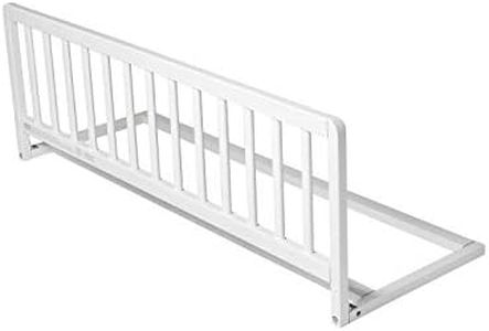 Safetots Extra Wide Wooden Bed Guard, White, 38cm High x 140cm Wide, Toddler Bedrail for Safety, Secure Child Bed Rail, Pre-Assembled, Easy Installation