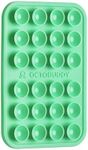 OCTOBUDDY Classic - Silicone Suction Phone Case Adhesive Mount - Hands-Free, Strong Grip Holder for Selfies & Videos - iPhone & Android Compatible - 2.25″ x 3.25″, Green Ash