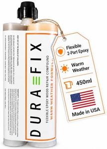 Dura-Fix Flexible Wood Repair Epoxy Filler. Warm Weather Formula. Resealable. 450ml Dual Tube