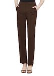 Urban CoCo Women's Yoga Dress Pants Stretchy Casual Slacks Straight Leg Work Pants with Pockets(Chocolate,XL)