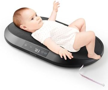 YAUYIK Digital Baby Scale with Smart Hold Function, Multifunctional Pet Scale for Newborn Puppy, Cat and Small Animals - Up to 88lbs, Nest-Shaped Design, 150cm Soft Tape, 5g Precision