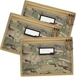 DUOLUDA 3-Pack Handgun Case,Soft Pistol Rug Case Tactical Handgun Storage Pouch with for Hunting Shooting Range Sports 4 of ID Patches Included (Multicam)