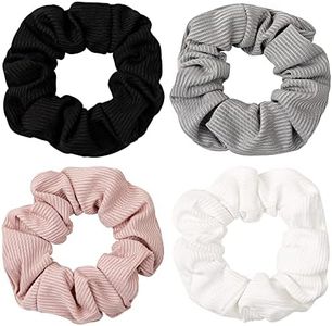 Scrunchies Hair Ties Scrunchy for Women Girls Cute Hairties for Thick Curl Hair No Crease Hair Accessories Soft Ropes Ponytail Holder No Hurt Your Hair