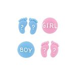 Gender Reveal "Boy or Girl" Sugar Decorations