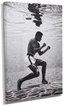 Muhammad Ali Under Water - Canvas W