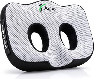 Aylio Socket Seat Cushion – Twin Cutout Sit Bone & Tailbone Pressure Relief