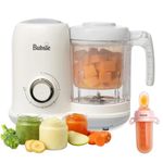 Bubsie Lil Chef 5 IN 1 Baby Food Maker | Baby food processor with Steaming Basket and Silicon Food Feeder | All in 1 Wonder Steamer, Blender, Warmer, Reheat | Easy Homemade Baby Food | 1 Year Warranty