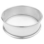 Vollum Stainless Steel Flour Sifter (8" Diameter x 2.5" High; Mesh-Hole Size 0.6mm)
