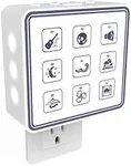 Plug in White Noise Sound Machine with Adjustable Kids Night Light for Sleeping, 9 Non-Looping Sounds, Timer, Volume Control & Headphone Jack | Portable Noise Maker for Adults & Baby, Home, Office