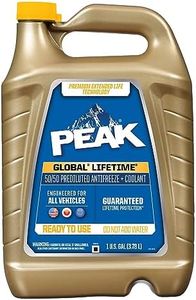 PEAK Global Lifetime 50/50 Prediluted Antifreeze and Coolant for All Vehicles, 1 Gal.