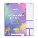 Grupo Erik Glitter Wall Planner 2025 | Monthly Planner 16 Months Sep 2024 - Dec 2025 | 11.8 x 13.4 inches - 30 x 34 cm | With Stickers/Pen/Shopping List | Cute Calendar 2025