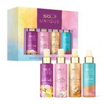 So…? Unique Mini Mist Womens Gift Set with Vanilla Candy, Sweet Pea, Truffle Cream, & Cashmere, Body Mist Fragrance Spray Set (4 x 50ml.)