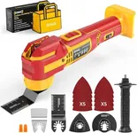 Cordless Oscillating Tool Compatible with DeWalt 20V Battery(Tool Only), 21,000 OPM Upgraded Brushless 20V Oscillating Multi-tool with 6 Speed, LED Light, DIYtoolifz 4.5° Oscillating Tool for Cutting