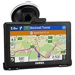 OHREX Car Sat Nav, 5 inch with 2024 UK Europe Maps (Free Lifetime Updates), GPS Navigation for Car Truck Lorry HGV LGV Motorhome, Post code POI, Speed Cam Alerts, Lane Guidance Assist