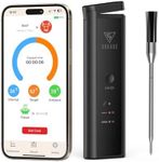 DOQAUS Wireless Meat Thermometer, 158m Rang Bluetooth Meat Thermometer Probe, Instant Read Food Thermometer with High Accuracy, Smart APP Control, Cooking Thermometer for BBQ Oven Smoker Air Fryers