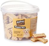 Extra Select Happy Mix Dog Treat Biscuits in a 3ltr Bucket (approx 100 biscuits)