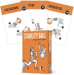 NewMe Fitness Stability Workout Cards - Instructional Fitness Deck for Women & Men, Beginner Fitness Guide to Training Exercises at Home or Gym