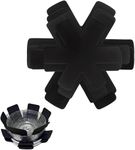 6 PCS Pan Protectors, Pan Protectors for Stacking, 3 Different Size pot protectors for stacking, Pan Separators Protectors for Stacking and Separating Various Types of Cookware(Black)