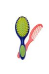 Denman D89 Junior D Toddler Styling Set of Brush and Comb, Assorted Colors