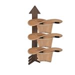 Cowboy Hat Holder Wall Mount Holds up to 3 Hats，Rustic Wood Western Decor Hat Hangers for Storage and Organization