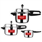 Butterfly Cordial 2, 3 & 5 Litres Pressure Cookers | Outer Lid | Superior Stainless Steel | Induction & Gas Stove Compatible | ISI Certified | 2 Years Manufacturer's Warranty | Silver