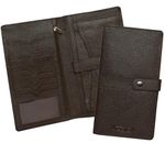 ABYS Genuine Leather Business Card Holder||Passport Holder||Cheque Book Holder||Card Case||ATM Card Case||Credit Card Holder for Men and Women(Coffee Brown)