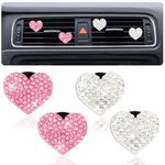 Ouligay 4Pcs Car Air Vent Clip Charms, Bling Car Air Freshener, Air Conditioning Outlet Clip, Crystal Car Diffuser Vent Clip Bling Car Accessories for Women