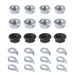 SAVITA 24pcs Bike Wheel Axle Nut and Bicycle Hub Safety Washer Kit, Carbon Steel M8/M9.5/M10 Bicycle Hub Flanged Axle Nuts Bicycle Parts Accessories for Front and Rear Mountain Bike Wheel Axle