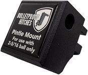 Bulletproof Hitches Trailer Hitch Pintle Attachment Rated to 36,000lbs (Solid Steel, Black Textured Powder Coat)