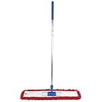 Abbey 80 Centimetre Red Sweeper Mop Kit with Handle and Frame. Ideal to use on all hard floors