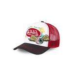 Von Dutch Men's & Women's Cap, Original and Adjustable Trucker Cap, Red, One size