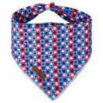 4th of July Dog Bandana,Unique Style Paws American Flag Dog Bandanas Independence Day Pet Scarves, Patriotic Triangle Bib Scarf for Boys & Girls Puppy