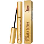 VieBeauti Premium Eyelash Enhancing Serum and Eyebrow Enhancement Formula, Boosts Eyelash Length and Volume for Thicker, Fuller Lashes and Eyebrows (3ML) Gold