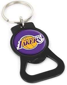 aminco NBA Los Angeles Lakers Bottle Opener Keychain, Black