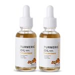 Turmeric Dark Spot Corrector 2 Pack Serum Face Serum Bright Skin Dark Spot Corrector Face Whitening Serum Turmeric Repair Face Body Serum for Dark Spots Skin Lightening Moisturizing (2PCS)