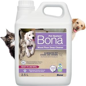 Bona Pet Wood Floor Deep Cleaner 2.5L Bottle - Pet Stain And Odour Remover - Pet Friendly Floor Cleaner - Wood Floor Cleaner Liquid - Timber Floor Cleaner - Spot Cleaning