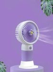 Boosty® Mini Portable Fan Powerful Hand Fan Dual Motors Personal Small Handheld Makeup Fan with Base Cute Design Lightweight USB Rechargeable Indoor Outdoor