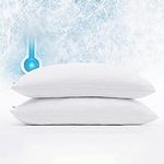 Serta Power Chill Cooling Pillow Protectors, Stain Resistant and Zippered Pillow Protector, Protects Pillow from Dust and Dirt (2 Pack), Standard/Queen, White