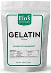 Gelatin (200g) by Elo’s Premium |100% All-Natural Food Grade Powder Unflavored Thickener| Packaged In Canada| Used As Thickener, Stabilizer, Texturiser| Non-GMO, Gluten Free| Make Yogurt, Fruit Gelatins, Puddings and more