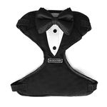 That Dog In Tuxedo Body Mesh Harness - Dog Tuxedo Harness (Black, Size M)