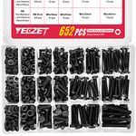 YEEZET 163 Set M4 M5 M6 Heavy Duty Bolts and Nuts Assortment Kit Alloy Steel Grade 8.8 Includes 13 Most Common Sizes