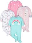 Gerber Baby Girls 4 Pack Sleep 'N P