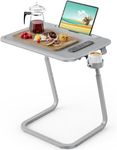 SAIJI TV Tray Table - Heavy Duty Extra Large TV Tray, Upgraded TV Dinner Trays for Eating Snack Food, Tilt & Height Adjustable TV Tray Laptop Desk for Sofa & Bedside Small Table